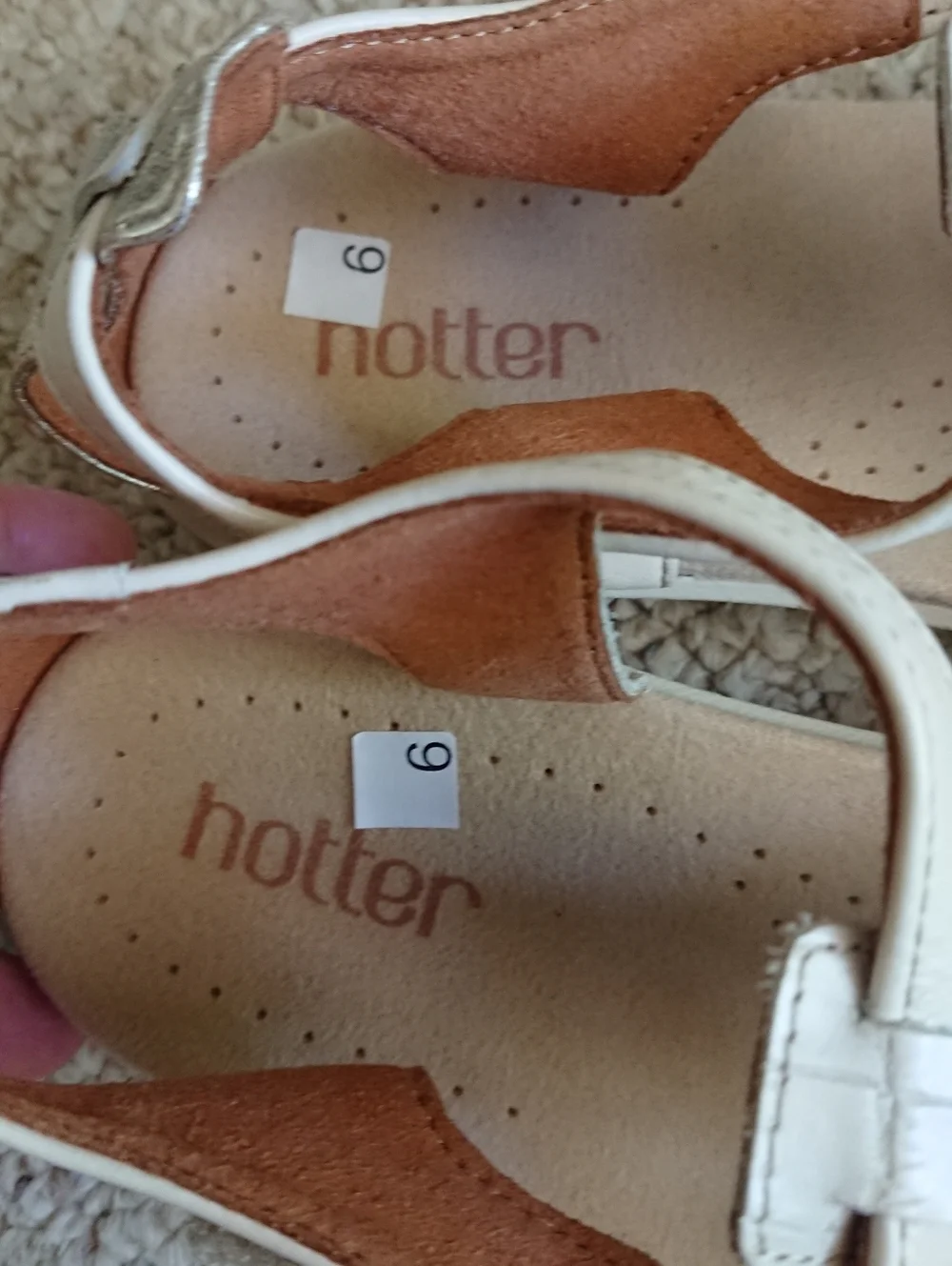 Hotter Solei gladiator interlaced leather strap Sandal size 6.5 Made in England